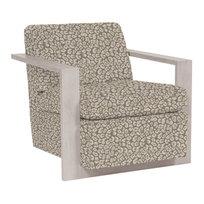 Thom Filicia Home 32" Wide Upholstered Armchair, Dove Gray, Nadia Steam