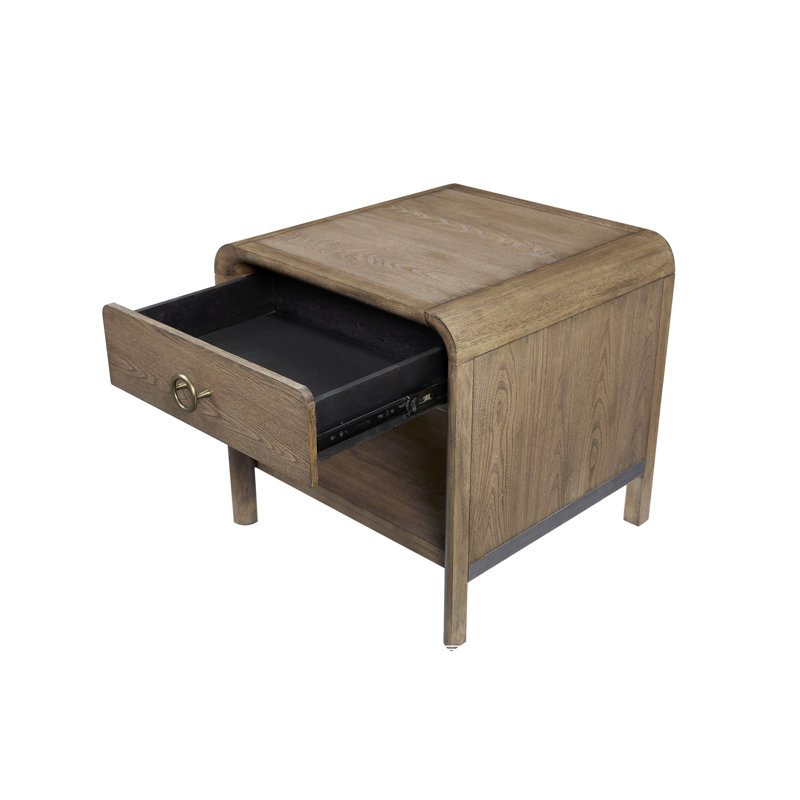 Waterfall End Table - Latte