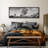 Cactus Desert " Monochrome Desert Joshua Tree Panoramic Vintage Inspired Stripes Art Decor Extra Large Pictures " Print-98042547-111665260