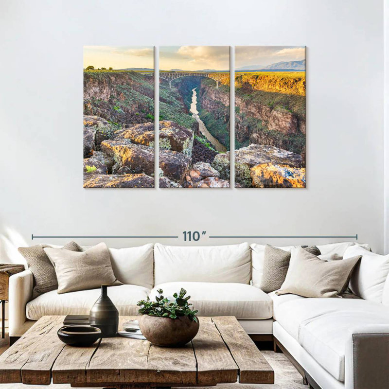 Pont Alvord Rio Grande Gorge, H 48 po x l 74 po