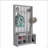 38" Wide Hall Tree with Bench and Shoe Storage, Entryway  Bench with Coat Rack