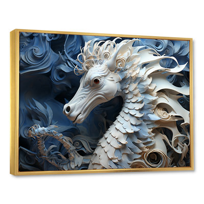 «Underhor Seahorse Elegance» sur impression sur toile