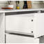 Buffet avec rangement, grande armoire de rangement pour la cuisine avec 1 tiroir et 4 portes, café moderne pour la salle à manger, blanc