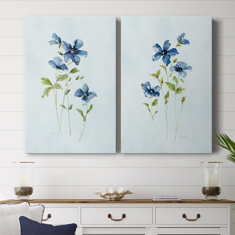 Toile tendue Blue Wonders I-Premium Gallery - prête à être accrochée, H 48 po x l 64 po