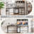 L-Shaped Desk With Power Outlet Hutch-1954945988