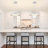 Modern 1-Light Ceiling Pendant with White Shade