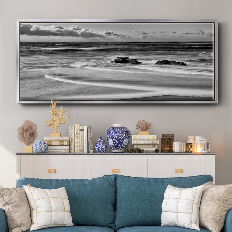 Whispering Sands Beach - toile encadrée, H 20 po x l 50 po