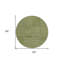 Tapis rond 8 po