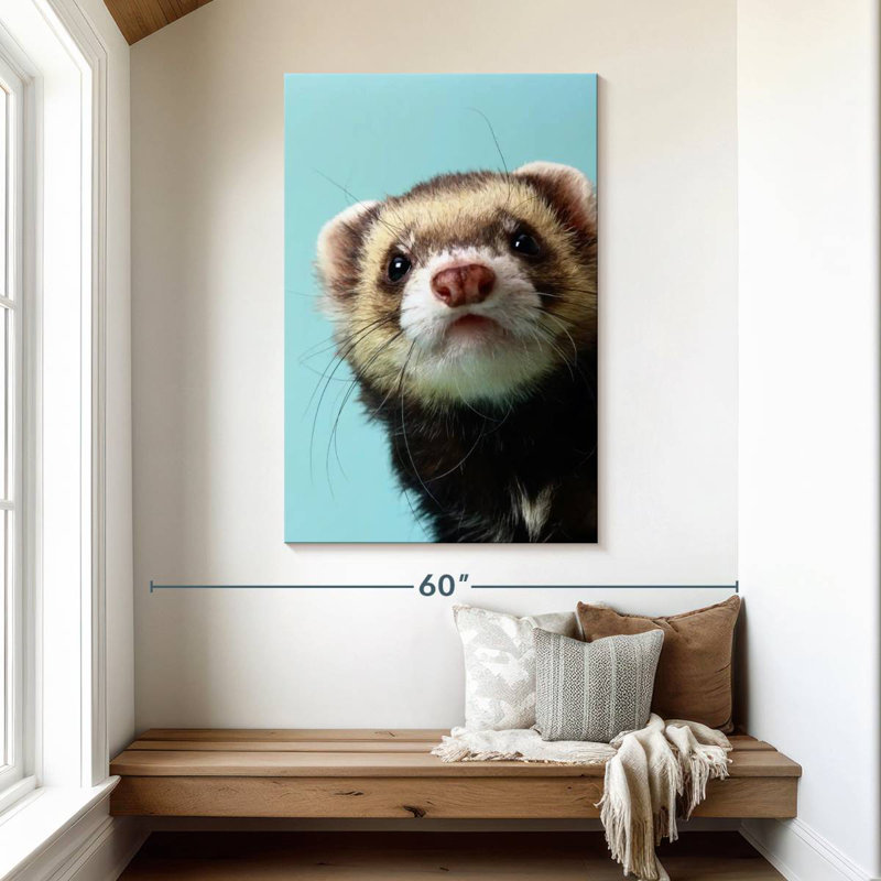 Sneaky Ferret, 48" H x 32" W