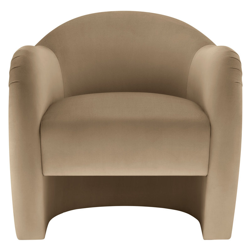 Compose Performance Velvet Accent Chair, Taupe Velvet
