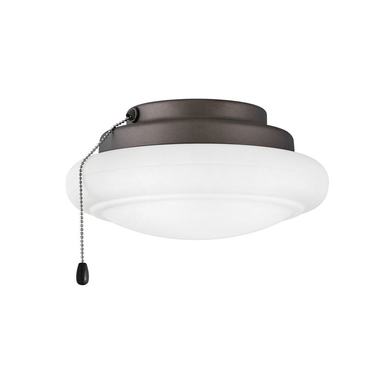 Low Profile Ceiling Fan Light Kit, Metallic Matte Bronze