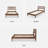 Josse Ted Bed, Walnut-97839331