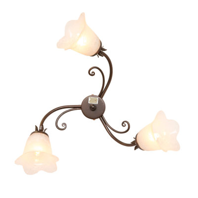 Spector Glass Semi Flush Mount