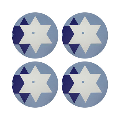 Star Of David Pebble 16" Vinyl Placemat