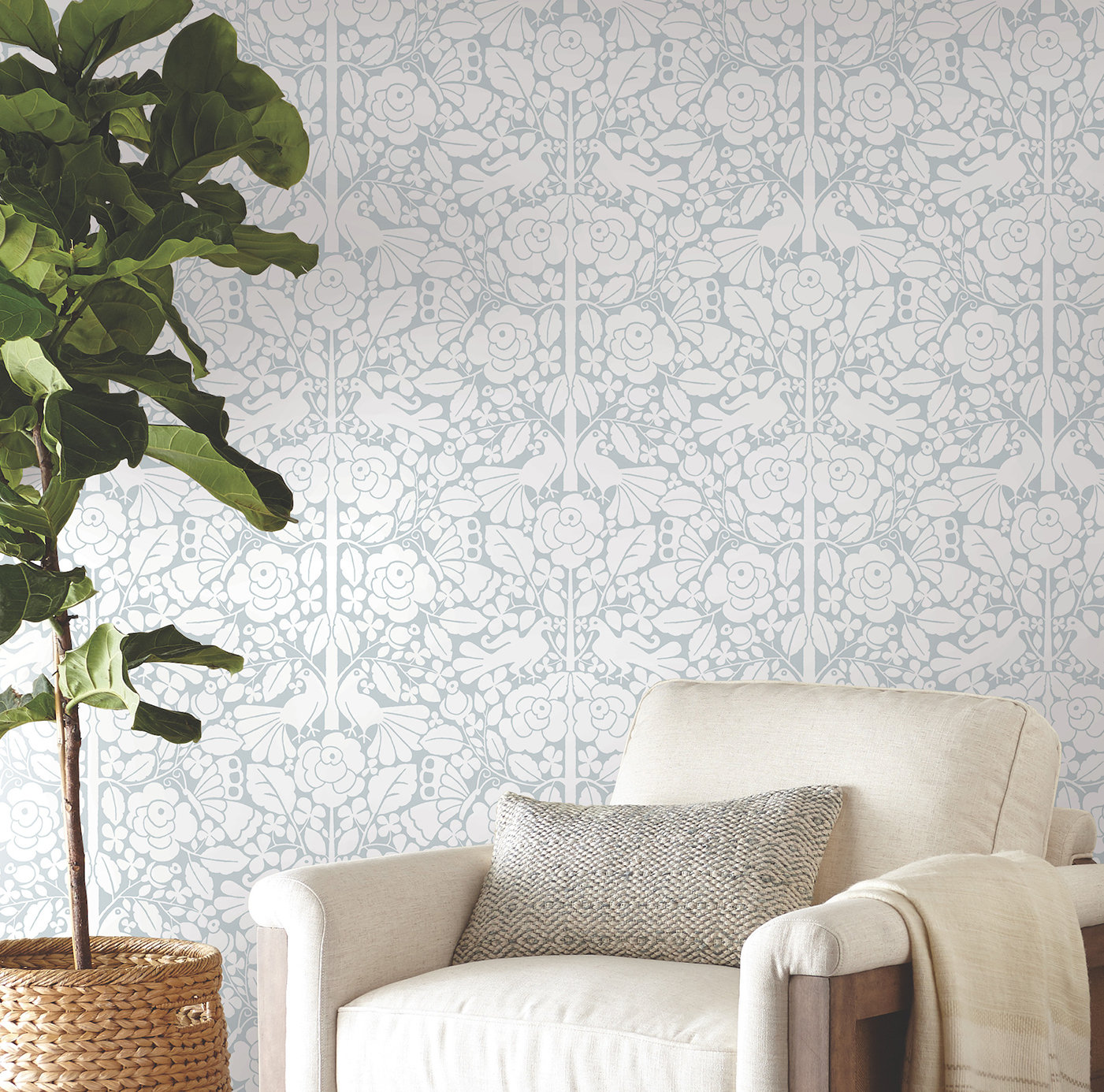 Magnolia Fairy Tales Wallpaper | Wayfair