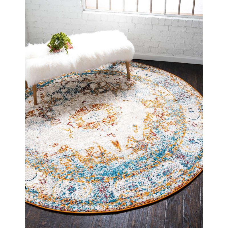 Walmoor Oriental Indoor Rug, Round 3'3"