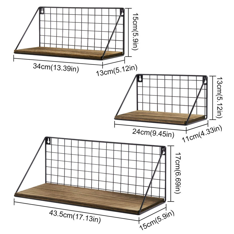 Mankin 3 Piece Floating Shelf