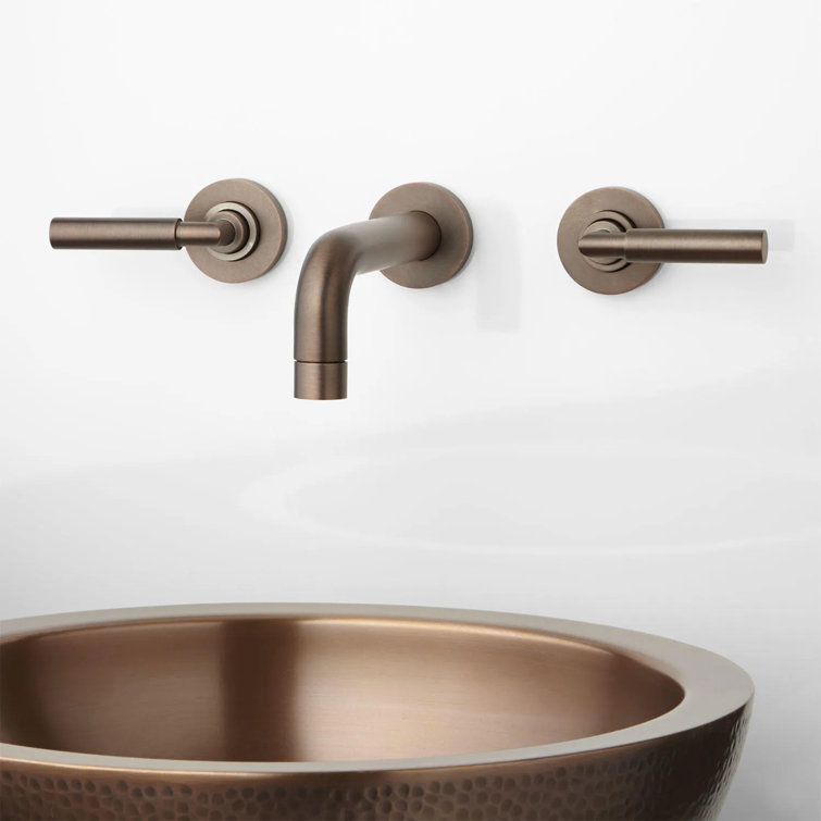 Triton Wall-Mounted Bathroom Faucet with Lever Handles (Part number: 453245)