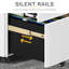 30cm Wide 3 -Drawer Mobile Steel File Cabinet-1741008339