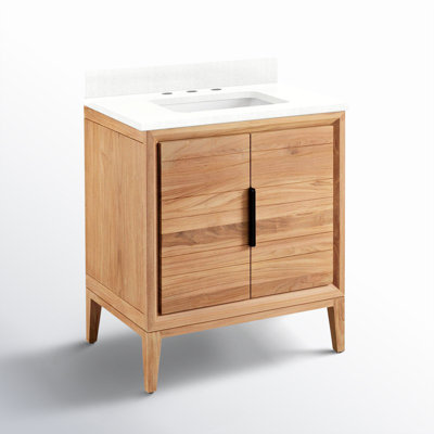 Aliso 30" Carrara Marble Single Bathroom Vanity