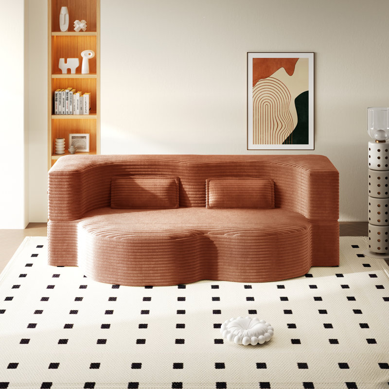 Modern Floor Sofa, Orange