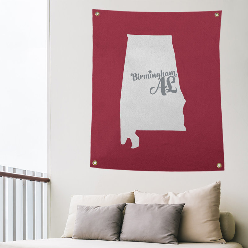 Tapisserie murale football alabama, H 80 po x l 59 po