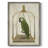 Green Parrot on Swing Framed Print - Solid Wood