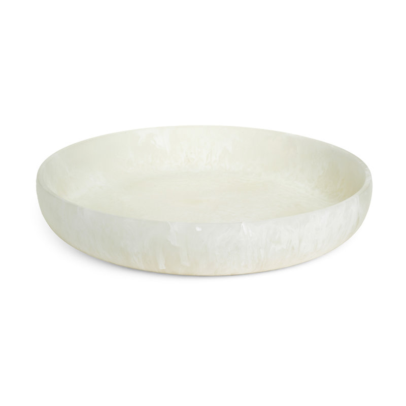 Isanti Resin Medium Deep Platter White