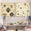 Nessa - Ensemble de 2 collages carrés à formes abstraites-101845595-101845596