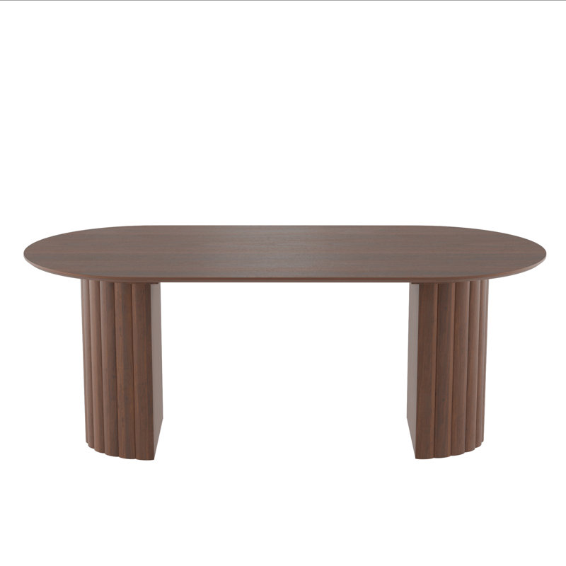 Table de salle à manger 79 po, Brun