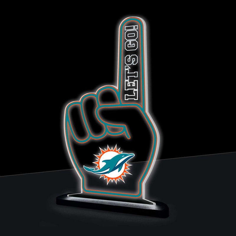 Miami DELphins NFL Football Foam Fingerlite