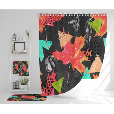 Natiana Polyester Shower Curtain Set