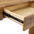 Elegant Natural Wood Grain Bar Table-50 Inches Long, Practical For Modern Homes With Storage Drawers And Dual Functionality