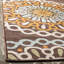 Tapis d'intérieur / extérieur à motif floral Centeno Performance-716814779