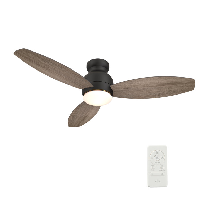 48'' Ceiling Fan with LED Lights, Wooden