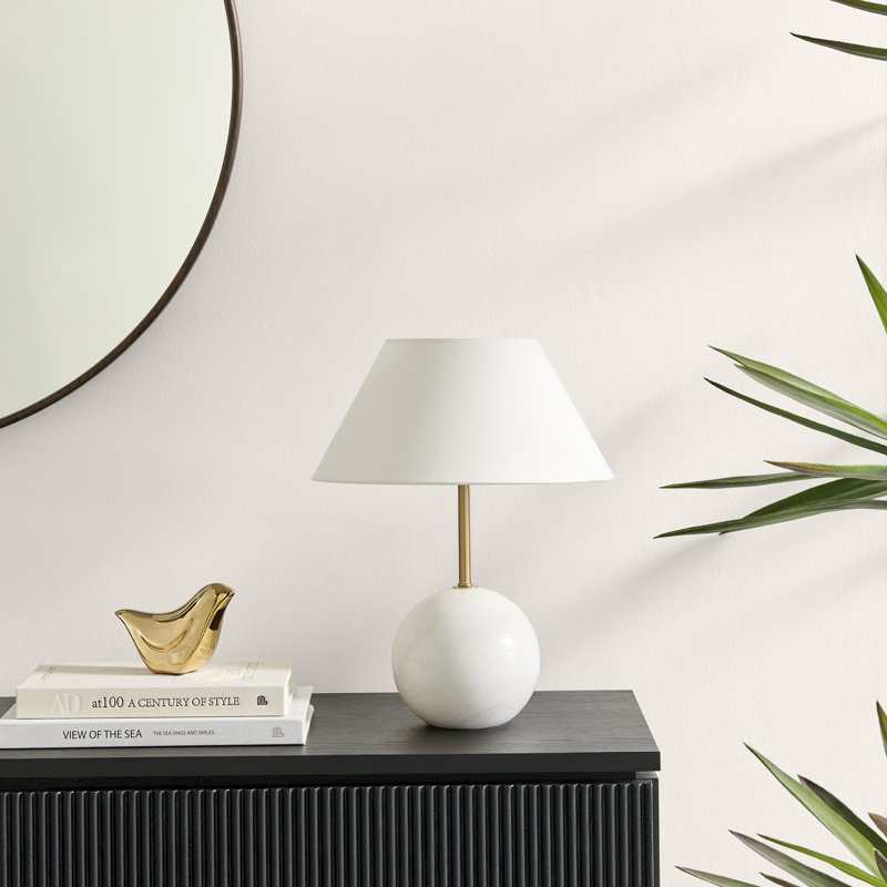 Kessel Marble Table Lamp, White