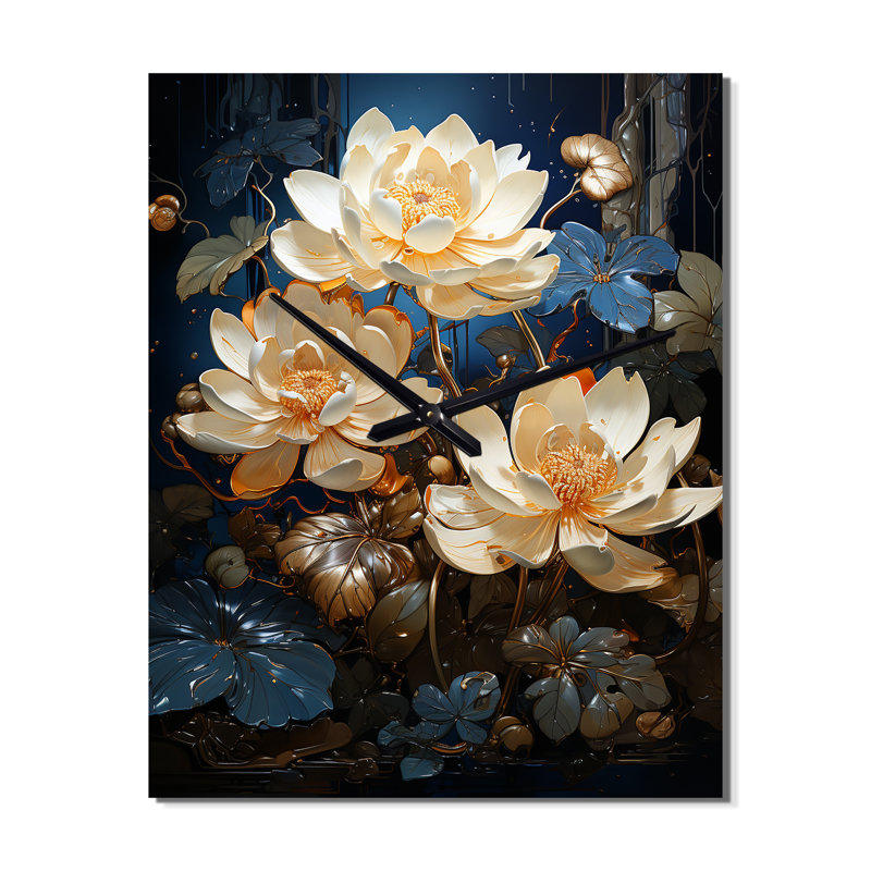 Brenk - Horloge murale Lotus, Grand