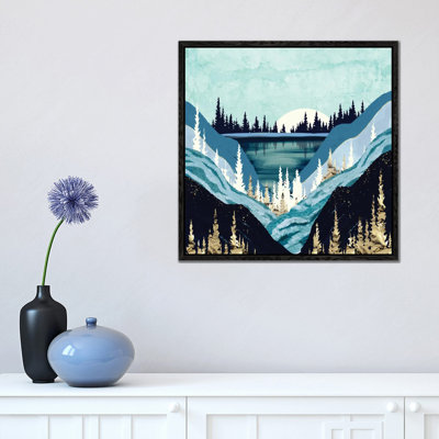 Blue Forest Lake - Print on Canvas