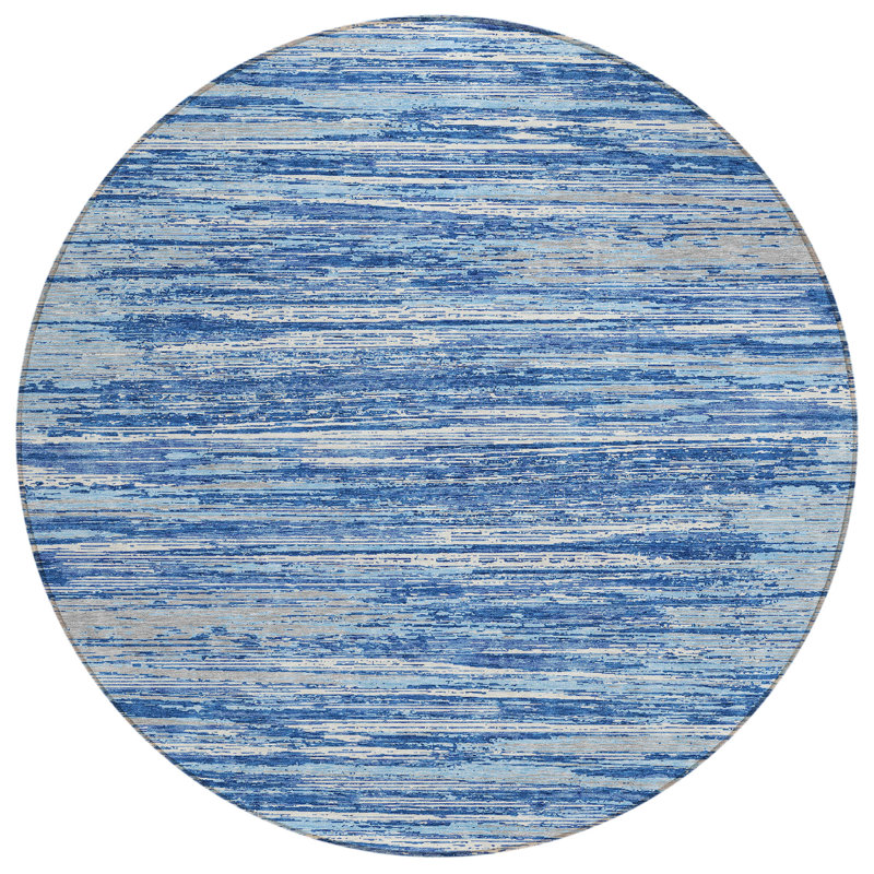 Malek Washable Indoor / Outdoor Rug, Round 8'