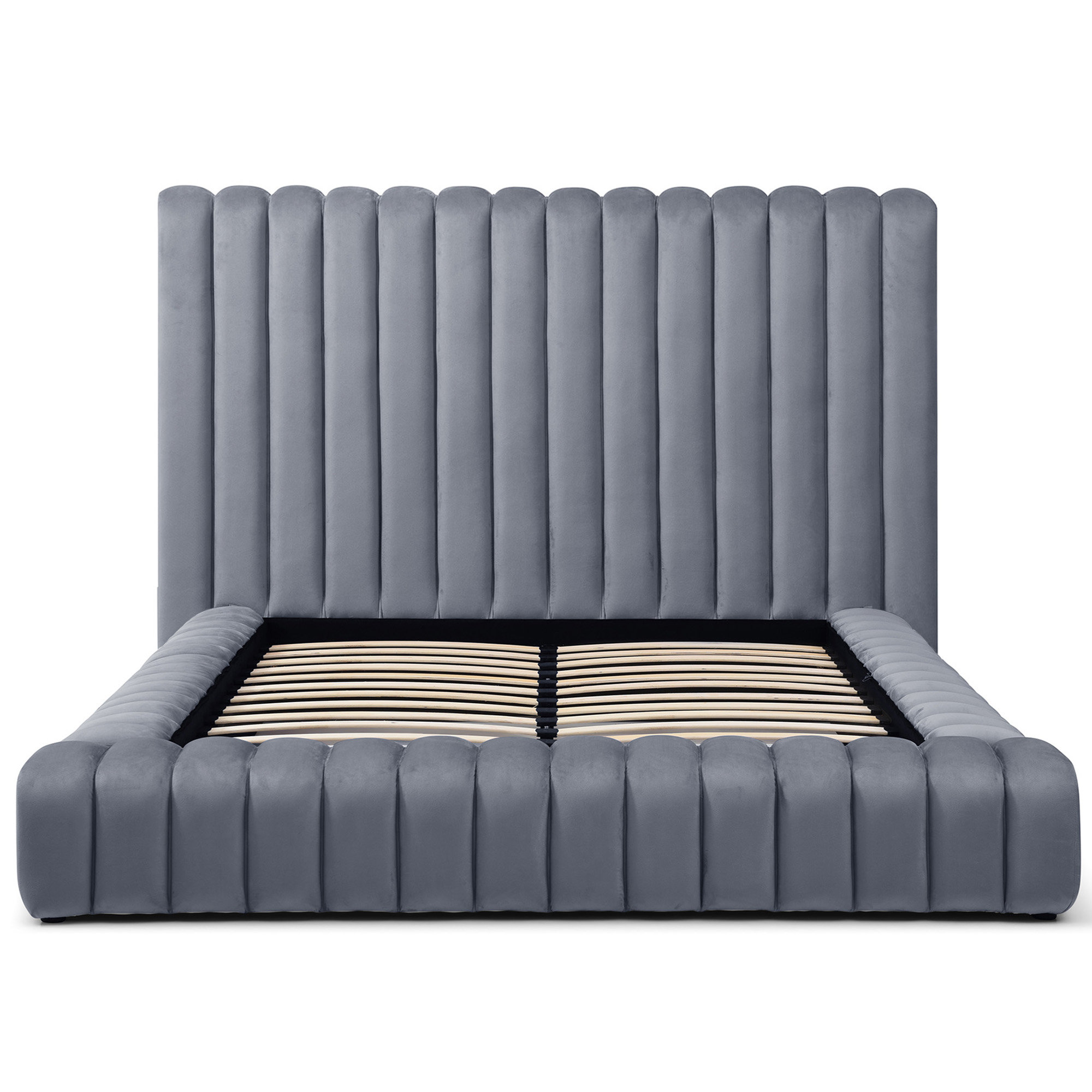 Kaydence Velvet Platform Bed