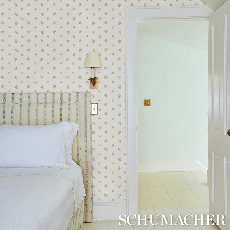 Margie Floral Wallpaper, Porcelain