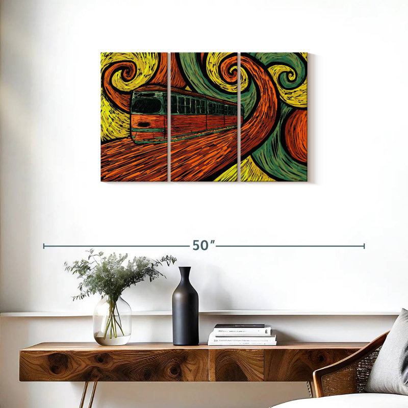 Abstract Tram Journey, 20" H x 33" W