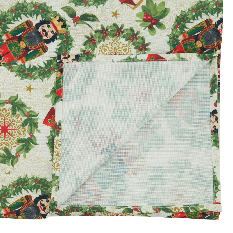 Runner_Holiday Table Runner With Nutcracker Design, 108" L x 16" W