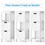 Armoire de salle de bain autoportante Enneko l 12 po x H 35 po x P 12 po