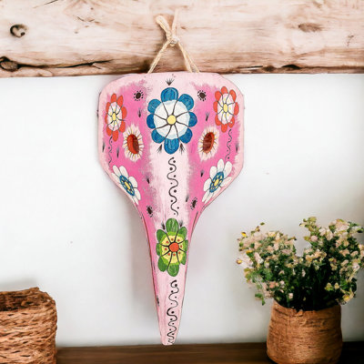 Handmade Floral Flight Wood Mask
