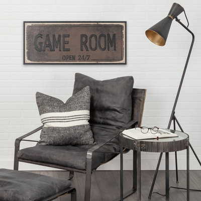 Game Room SQ By  Studio A Hand Embellished Framed Art Print