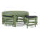Table basse en rotin avec bancs Raffles