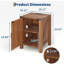 Table de chevet et table de bout moderne à deux niveaux 18 po avec station de charge pour chambre à coucher et salon 18 po-1040657654-1040657611