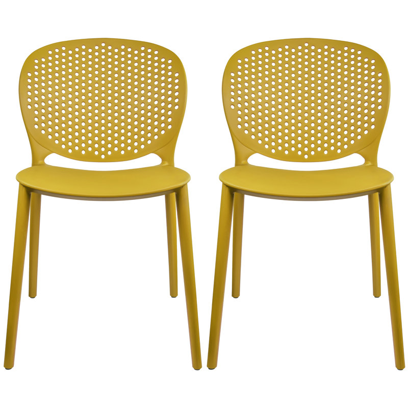 Chaise de salle à manger Bohemian Ecletctique, Jaune