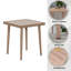 Table basse carrée d'extérieur en aluminium